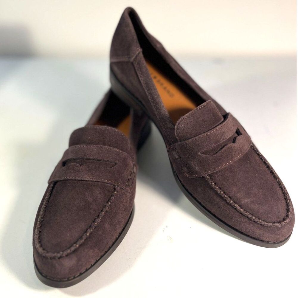 Lucky Brand Wojen's Brown Suede Loafers SZ 6.5M NEW